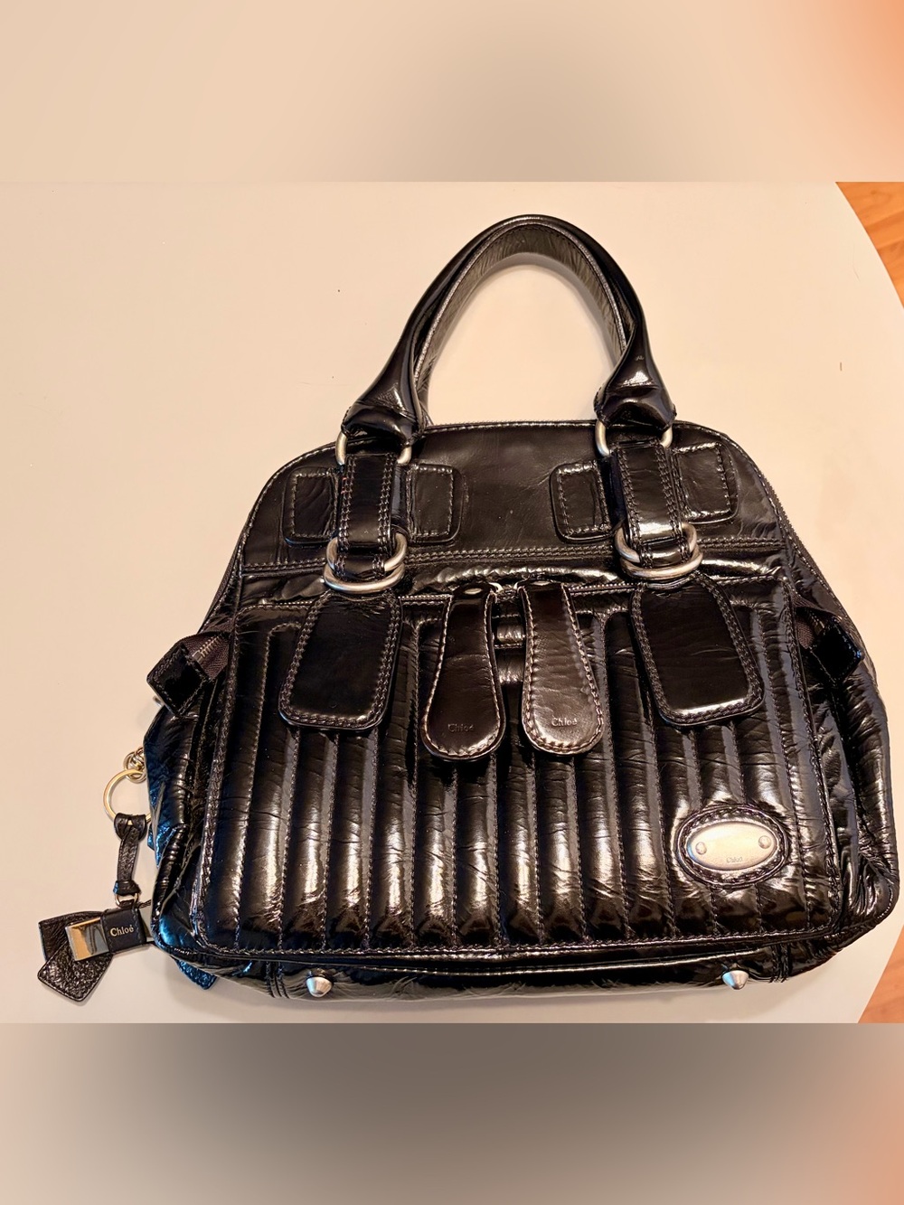 Chloe Patent Leather Top Handle Bag - Picture 2 of 11